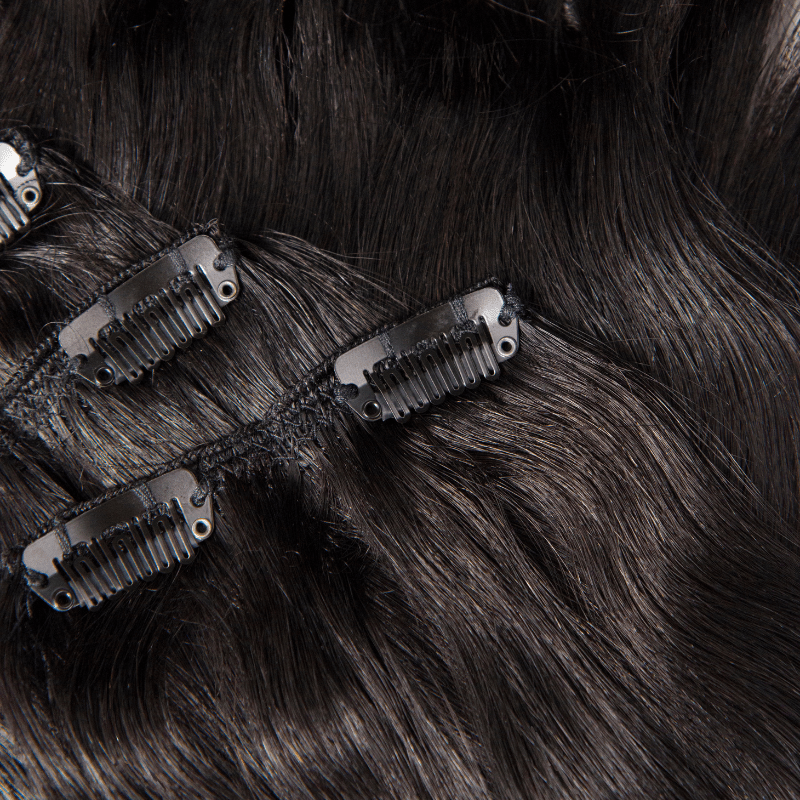 Black Diamond7 Piece Clip Ins - Straight - Easy Hair Co