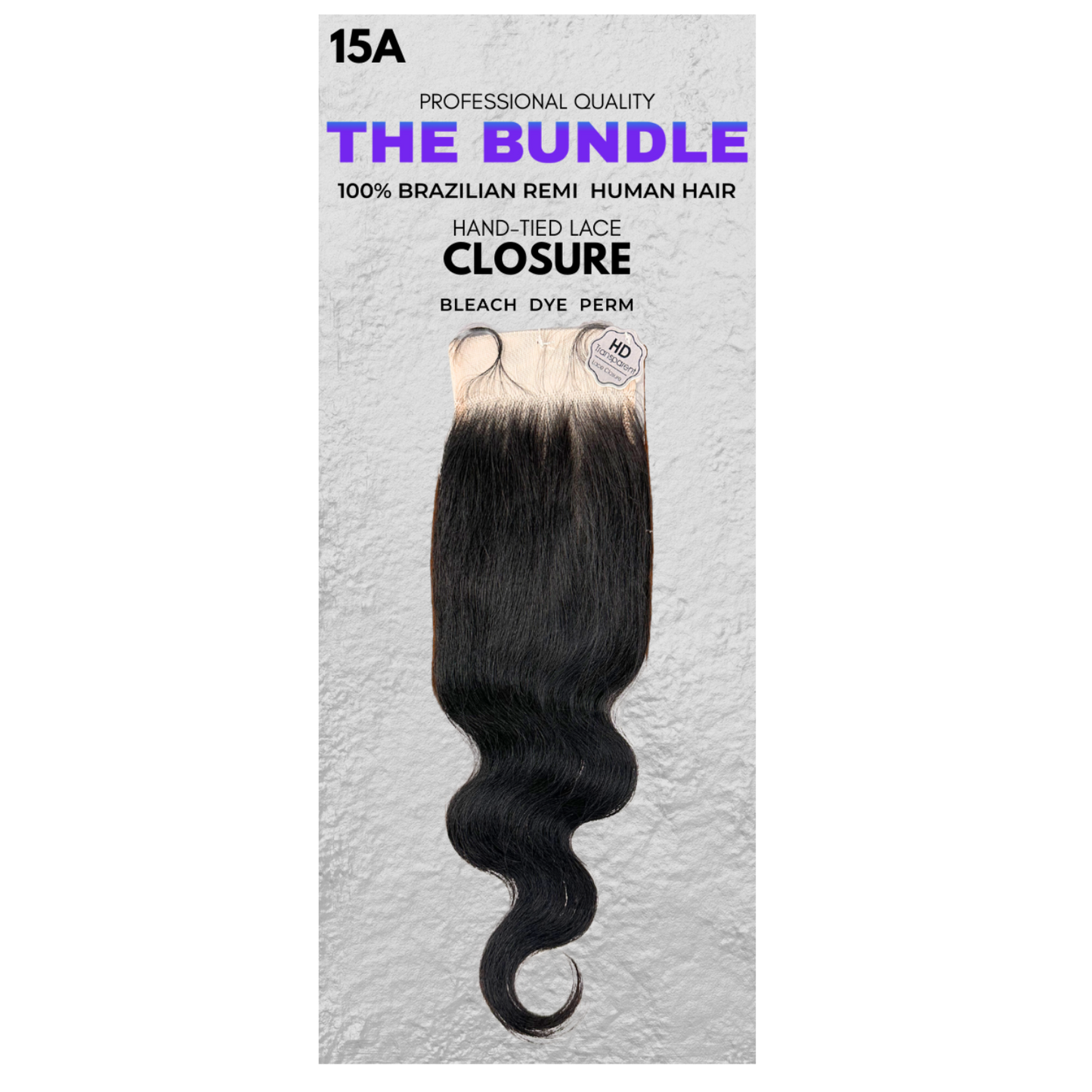 14" 4" x 5" Closure - Body Wave - 15A