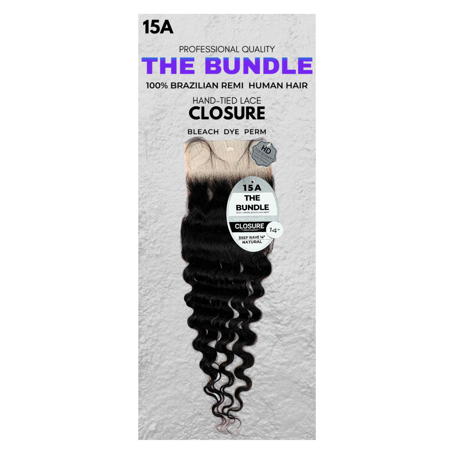4" x 5" Closure - Deep Wave - 15A
