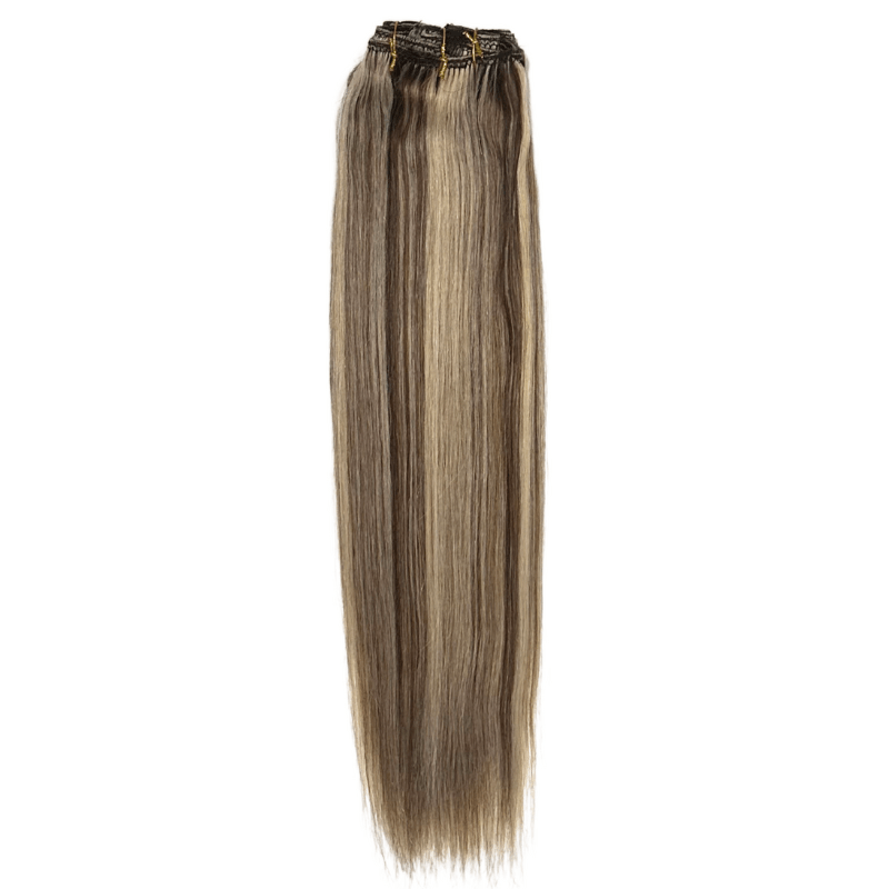 Black Diamond7 Piece Clip Ins - Straight - 16" - Easy Hair Co