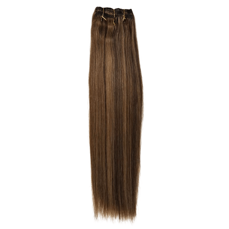 Black Diamond7 Piece Clip Ins - Straight - 16" - Easy Hair Co