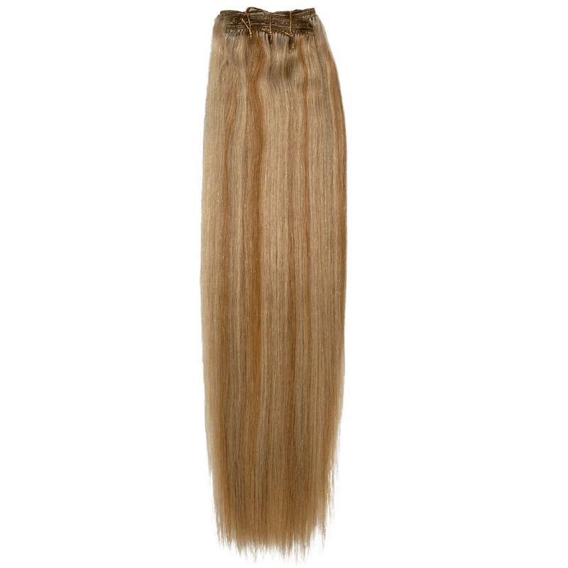 Black Diamond7 Piece Clip Ins - Straight - 16" - Easy Hair Co