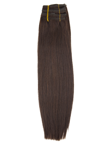 Black Diamond 7-Piece Straight Clip-In Extensions | Remi® Human Hair