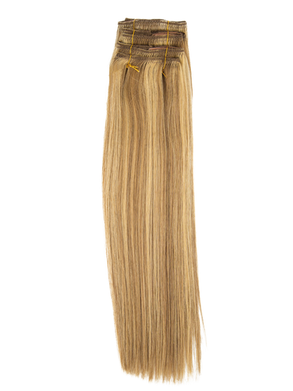 Black Diamond 7-Piece Straight Clip-In Extensions 16" Remi® Human Hair