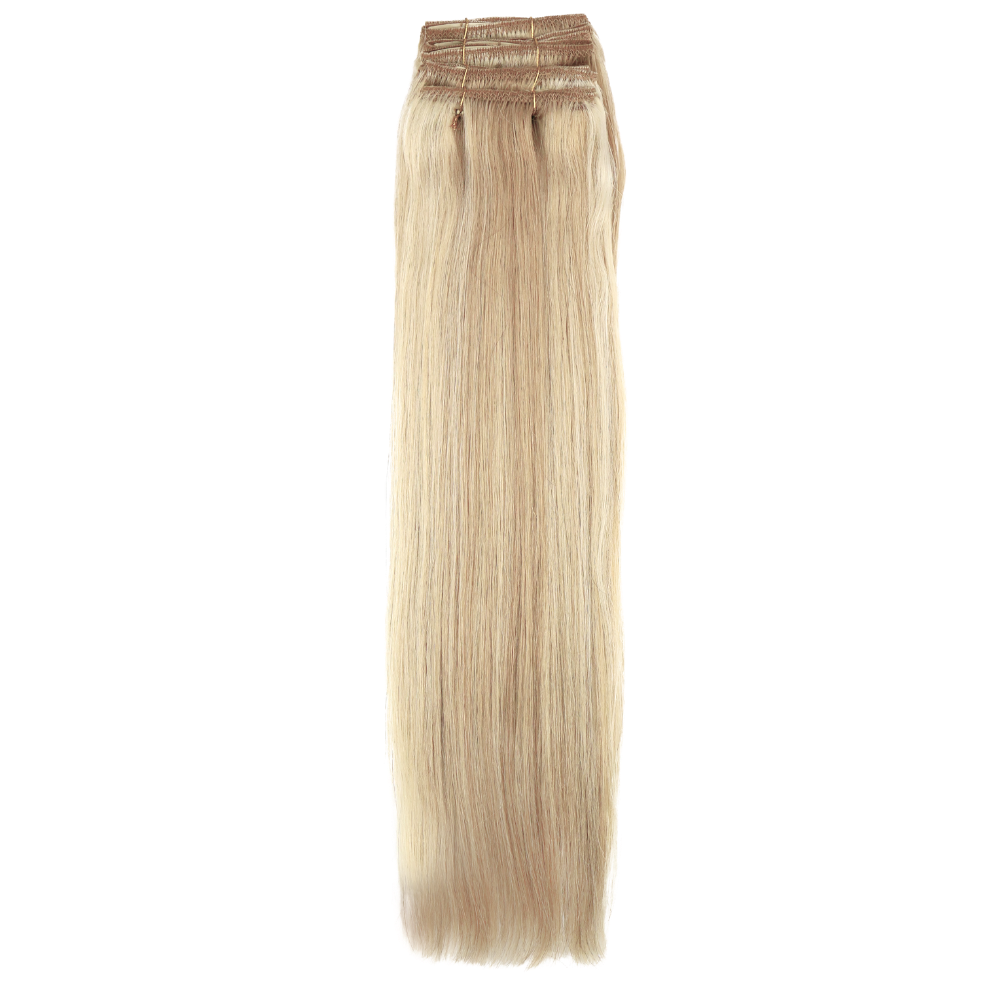 22" Black Diamond 7-Piece Straight Clip-In Extensions