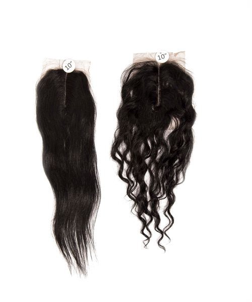 Onyx Remi3 Wet & Wavy Deep Wave Bundles 9A + 4" x 4" U - Shaped Lace Front Closure - Natural Black - Easy Hair Co