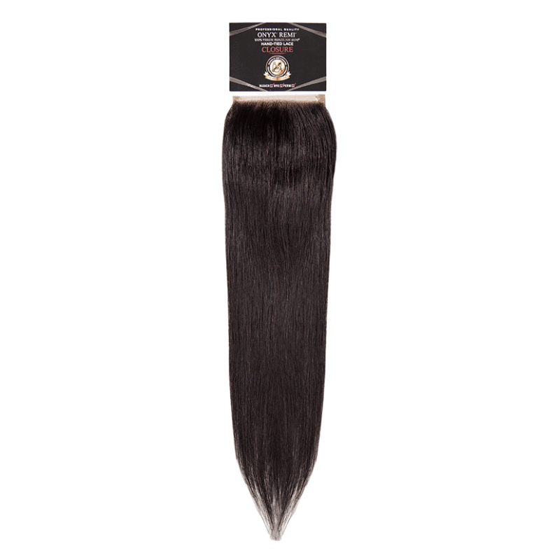 Onyx RemiHand Tied Closure 4" x 4" - Straight - Easy Hair Co