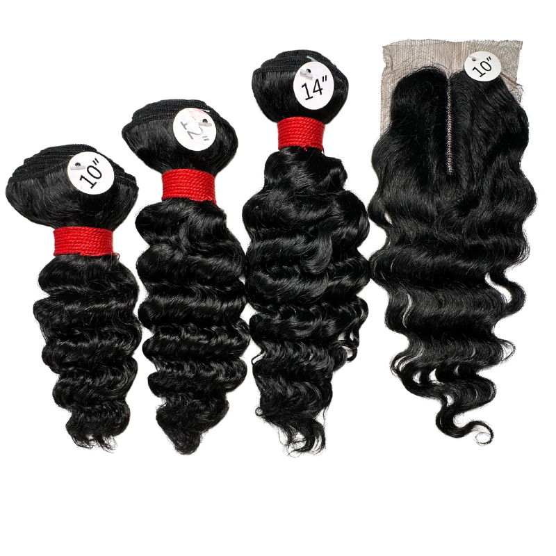 Brazilian Hair Deep Wave 3 Bundles Human Hair 9A Grade 100